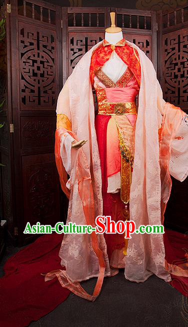China Ancient Fairy Garments Traditional Jin Dynasty Palace Lady Hanfu Dress Cosplay Princess Clothing