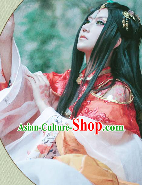 China Ancient Fairy Garments Traditional Jin Dynasty Palace Lady Hanfu Dress Cosplay Princess Clothing
