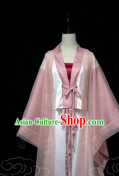 China Ancient Swordswoman Garments Traditional Song Dynasty Young Beauty Hanfu Dress Cosplay Drama The Battle Wizard Wu Xingyun Clothing