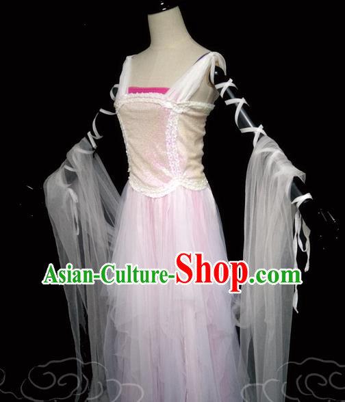 China Ancient Fairy Garments Traditional Tang Dynasty Palace Lady Hanfu Dress Cosplay Drama Journey to the West Zi Xia Clothing