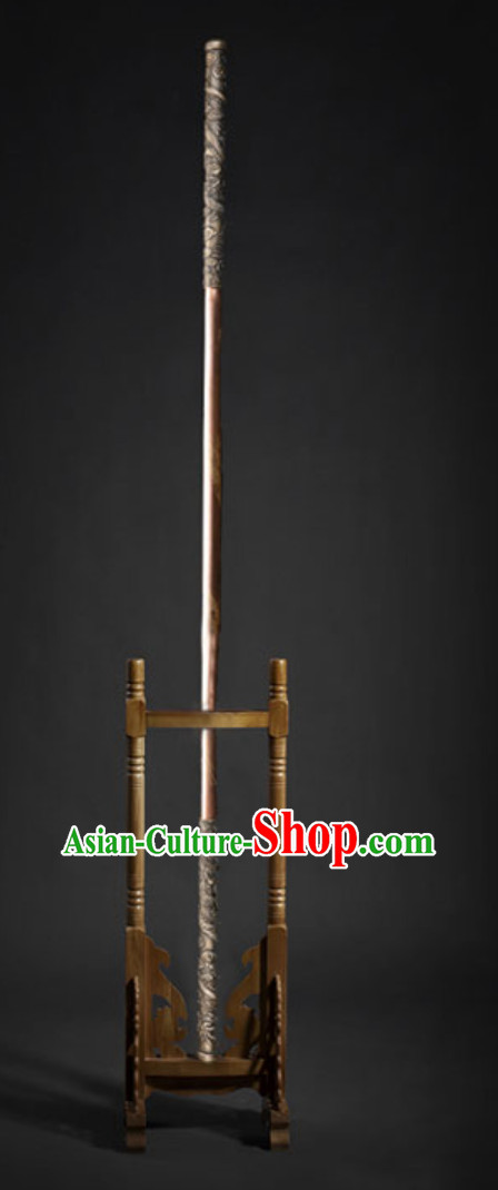 176cm Long Top Sun Wukong Jin Gu Bang Bronze Cudgel Journey to West Treasure