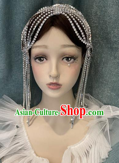 Top Baroque Bride Hair Accessories Stage Show Hair Clasp Cosplay Princess Crystal Headdress