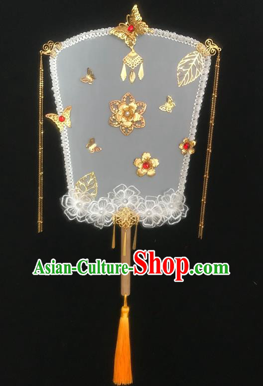 Chinese Traditional Dance Fan Silk Fan Handmade Palace Fan Hanfu Fan