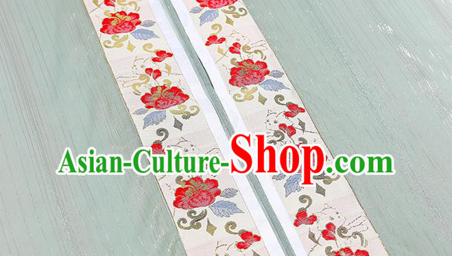 China Traditional Song Dynasty Historical Clothing Ancient Young Lady Embroidered Dress Hanfu Garments