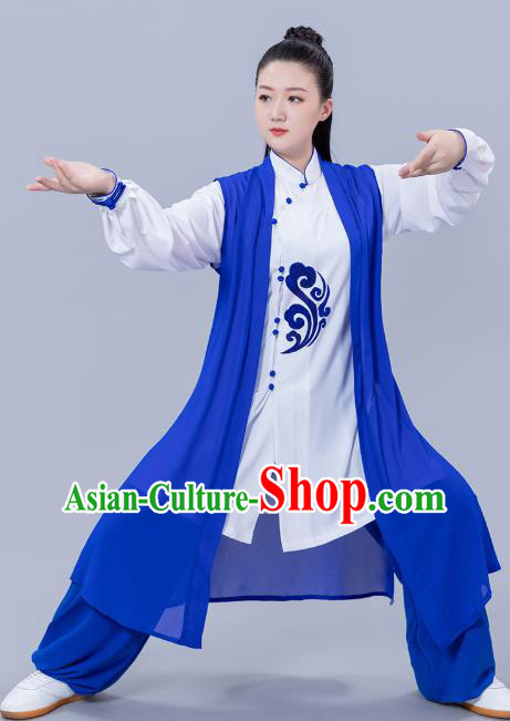 Chinese Tai Chi Performance Clothing Woman Tai Ji Training Garments Martial Arts Three Pieces Outfits