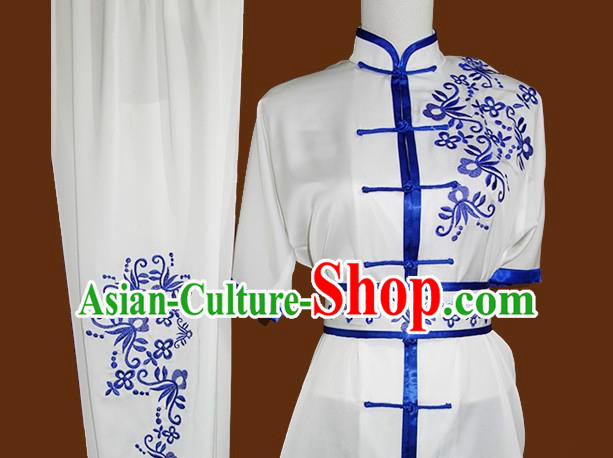 Chinese Tai Chi Sword Performance Suits Martial Arts Competition Outfits Kung Fu Wushu Clothing