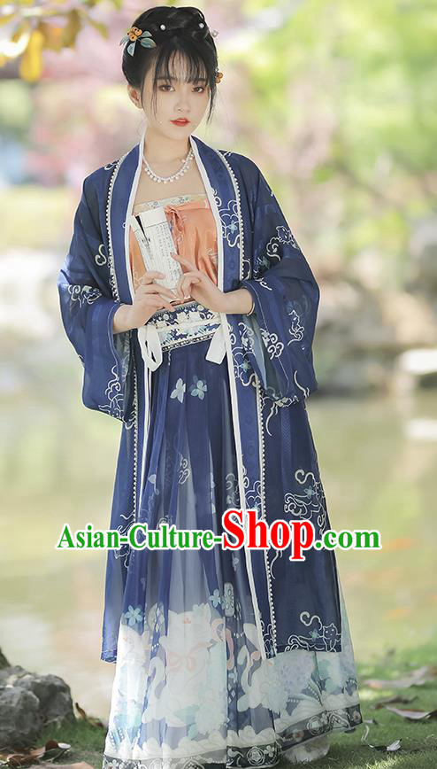 China Ancient Royal Infanta Hanfu Dress Song Dynasty Palace Princess Historical Garments Clothing for Women