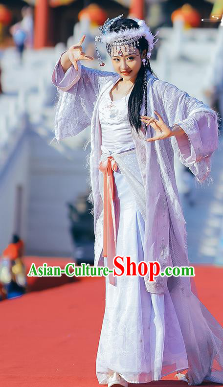 China Traditional Tang Dynasty Imperial Concubine Historical Clothing Ancient Myth Journey to the West Fairy Hanfu Dress Garments