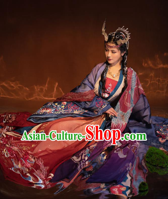 China Traditional Song Dynasty Imperial Consort Historical Garment Costumes Ancient Fairy Princess Hanfu Dress Clothing