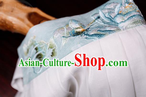 China Ancient Lotus Fairy Hanfu Dress Traditional Tang Dynasty Princess Garment Clothing