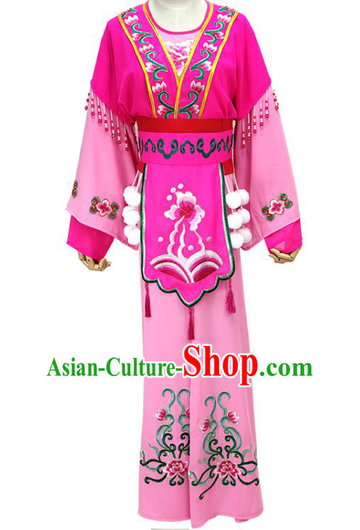 Chinese Shaoxing Opera Servant Girl Garment Beijing Opera Actress Clothing Traditional Peking Opera Young Lady Dress