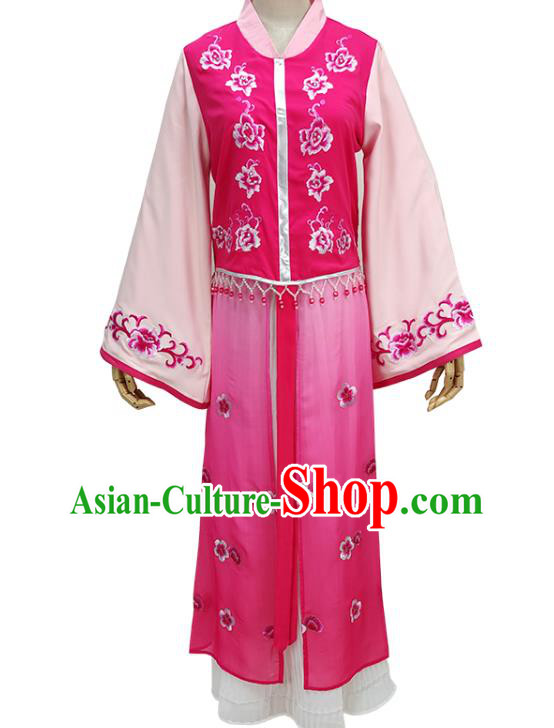 Chinese Beijing Opera Hua Tan Clothing Traditional Peking Opera Diva Rosy Dress Shaoxing Opera Princess Garment