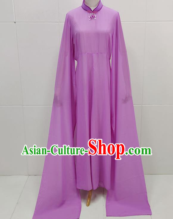 Traditional Chinese Beijing Opera Actress Clothing Peking Opera Young Lady Purple Dress Garments