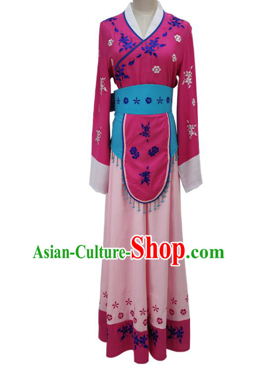 Chinese Beijing Opera Village Girl Clothing Traditional Shaoxing Opera Li Fengjie Dress Garments