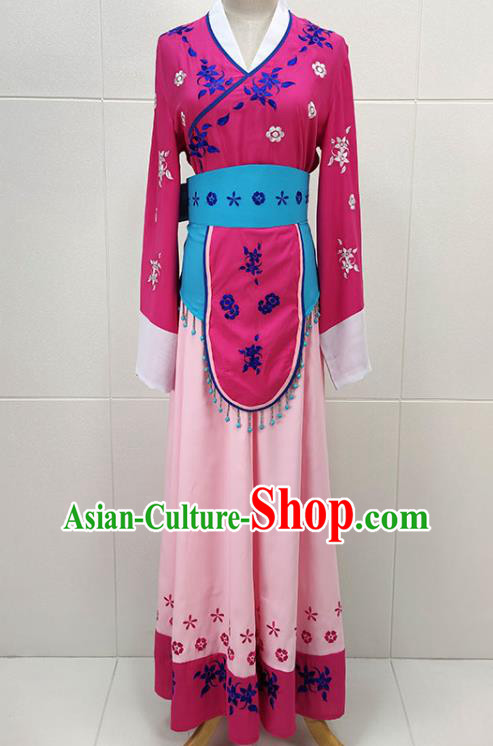 Chinese Beijing Opera Village Girl Clothing Traditional Shaoxing Opera Li Fengjie Dress Garments