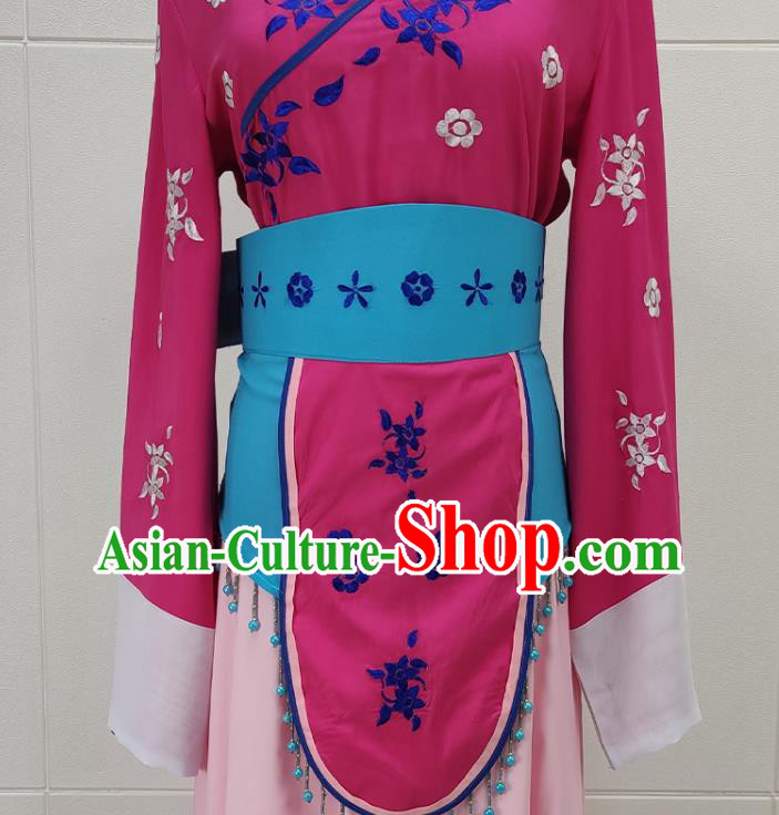 Chinese Beijing Opera Village Girl Clothing Traditional Shaoxing Opera Li Fengjie Dress Garments