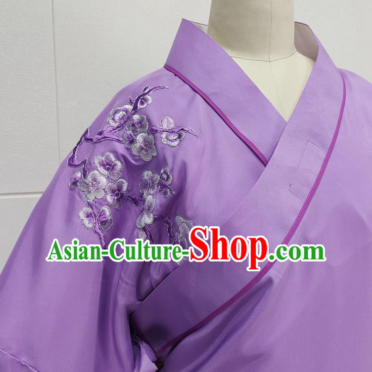 China Peking Opera Scholar Purple Robe Garments Traditional Shaoxing Opera Xiaosheng Clothing and Headwear