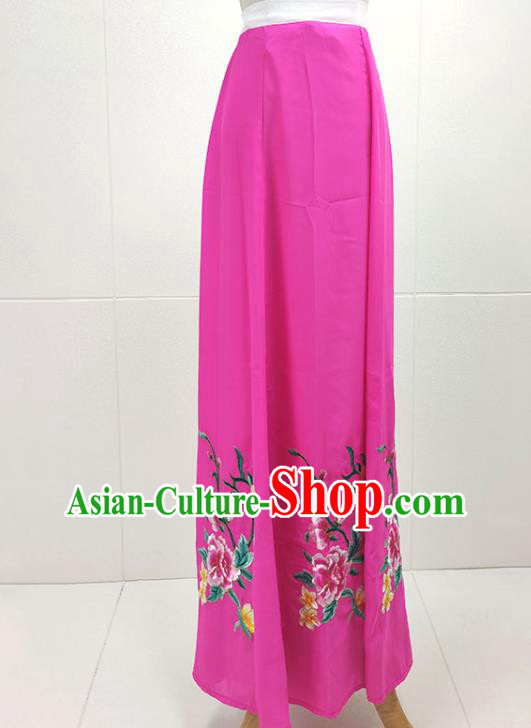 Chinese Beijing Opera Actress Clothing Traditional Peking Opera Hua Tan Princess Rosy Dress Garments