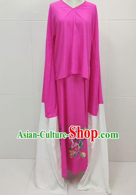 Chinese Beijing Opera Actress Clothing Traditional Peking Opera Hua Tan Princess Rosy Dress Garments