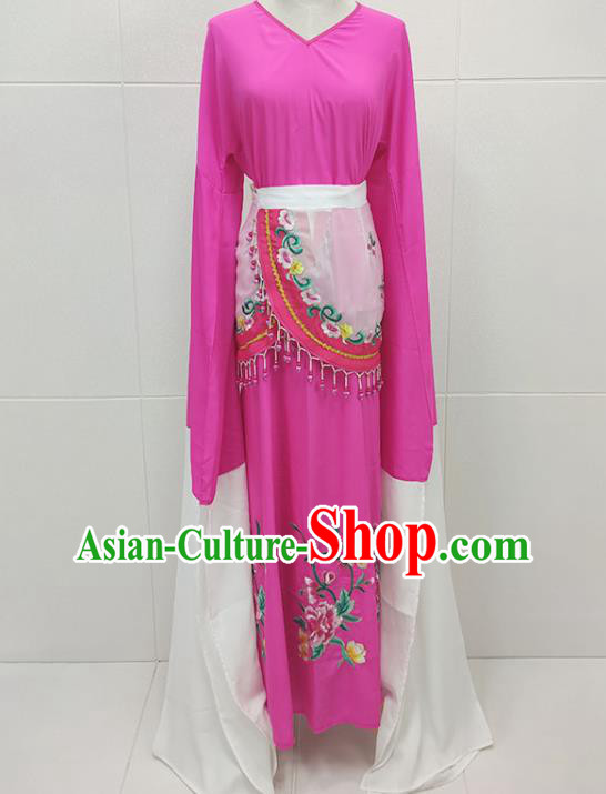 Chinese Beijing Opera Actress Clothing Traditional Peking Opera Hua Tan Princess Rosy Dress Garments