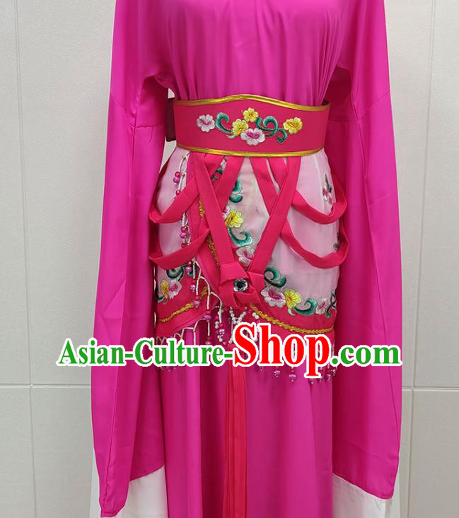 Chinese Beijing Opera Actress Clothing Traditional Peking Opera Hua Tan Princess Rosy Dress Garments