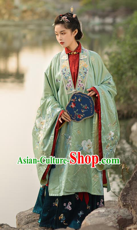 China Ancient Noble Countess Hanfu Dress Garments Traditional Ming Dynasty Court Woman Historical Clothing Full Set
