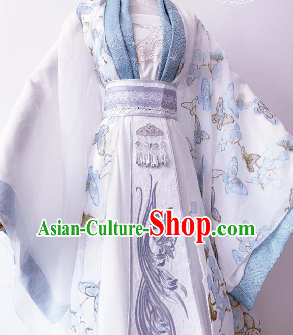 China Traditional Cosplay Han Dynasty Beauty Clothing Ancient Princess Hanfu Dress Garments