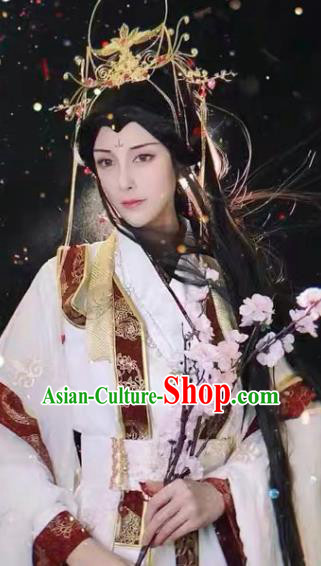 Chinese Ancient Noble Childe Hanfu Clothing Traditional Drama Cosplay Crown Prince Wedding Garment Costume