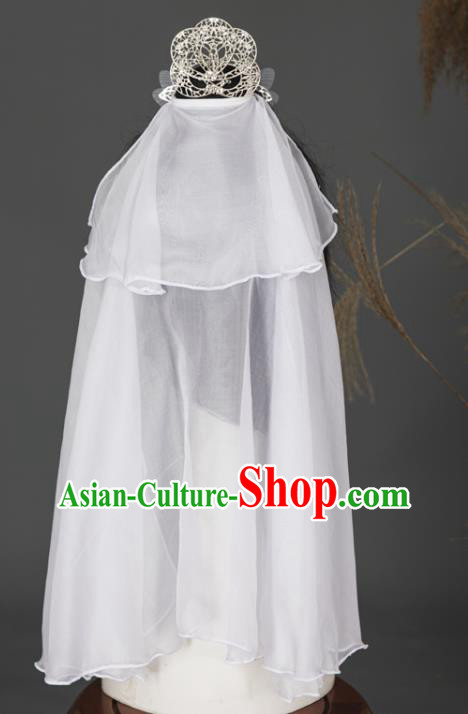 China Ancient Empress Hair Accessories Traditional Cosplay Buddha Guanyin Hair Crown Headwear