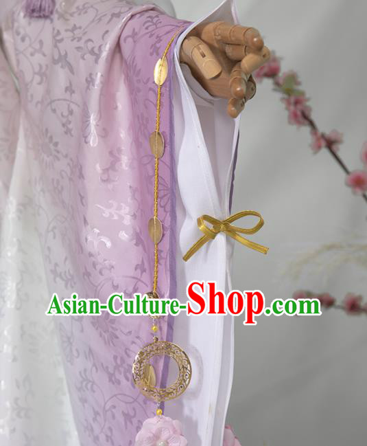 Chinese Ancient Crown Prince Hanfu Clothing Traditional Cosplay Han Dynasty Swordsman Garment Costumes