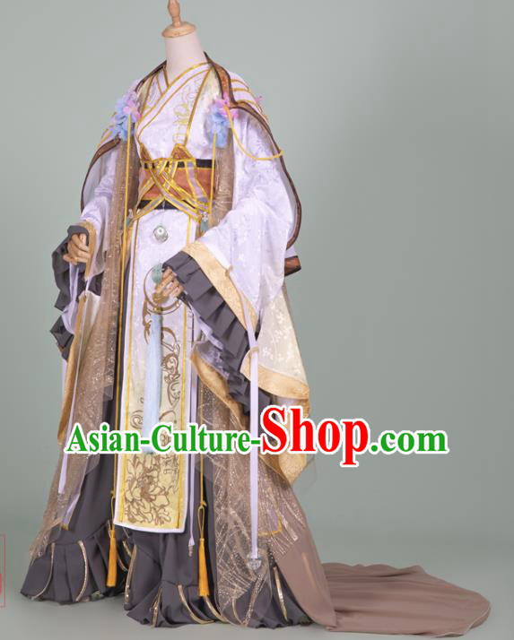 Chinese Ancient Royal King Hanfu Clothing Traditional Cosplay Han Dynasty Emperor Garment Costumes