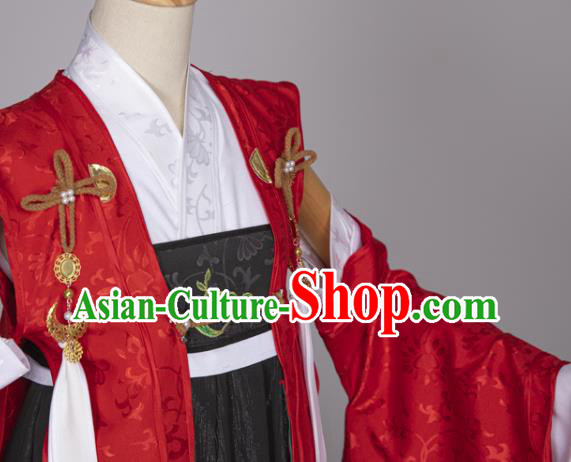 China Traditional Cosplay Female Swordsman Clothing Ancient Fairy Princess Hanfu Dress Garments