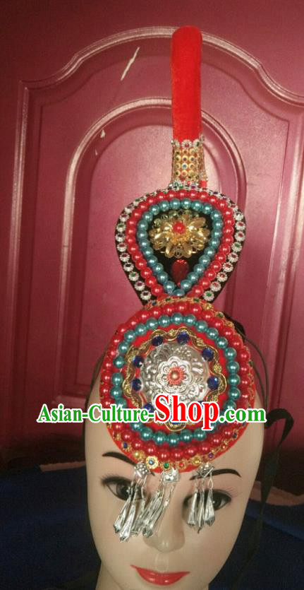 Handmade China She Minority Performance Headwear Folk Dance Headdress Guangdong Ethnic Female Hair Accessories
