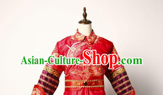 Chinese Qing Dynasty Empress Red Imperial Robe Apparels Ancient King Clothing Drama Ruyi Royal Love in the Palace Cosplay Qian Long Garment Costume