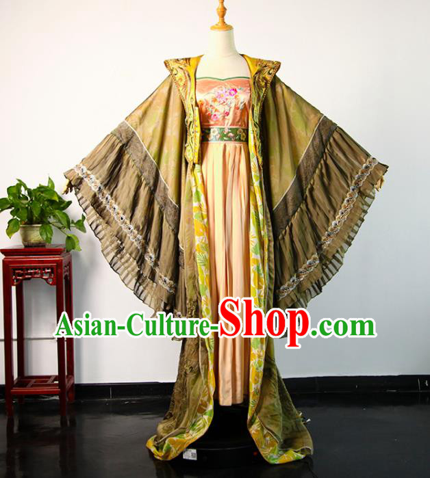 China Ancient Imperial Concubine Hanfu Dress Tang Dynasty Court Beauty Garments Traditional Drama Consort Yang Clothing