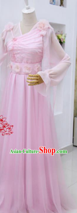 China Ancient Noble Woman Pink Hanfu Dress Cosplay Princess Consort Garments Traditional Drama Lust for Gold Lin Ruojing Clothing
