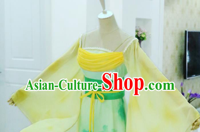 China Ancient Goddess Hanfu Dress Cosplay Princess Garments Traditional Drama Seven Fairy Jiang Xin Clothing