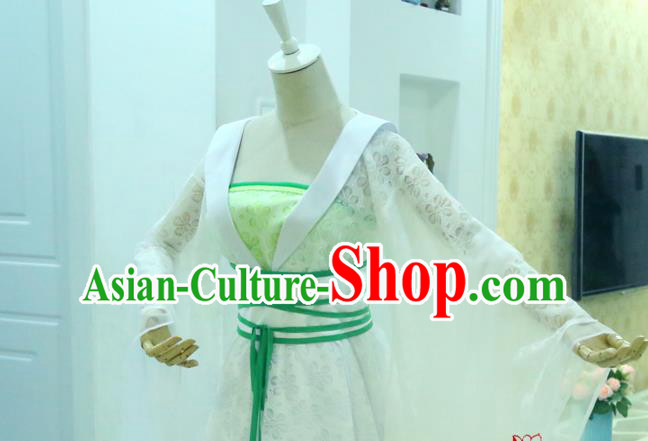 China Ancient Noble Lady Hanfu Dress Cosplay Tang Dynasty Court Beauty Garments Traditional Drama Empress Wu Mei Niang Clothing