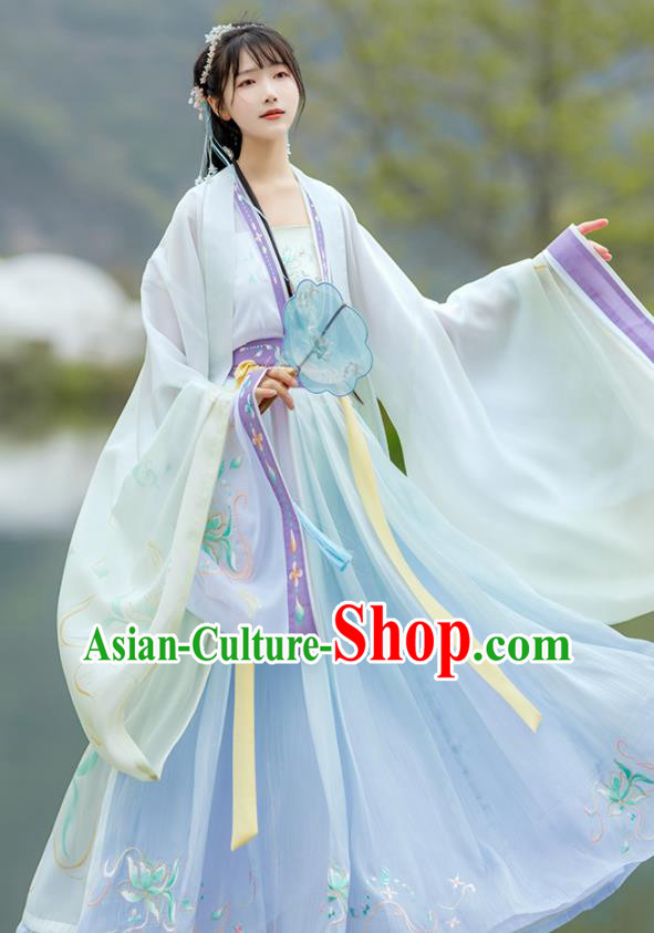 China Traditional Court Lady Historical Garments Song Dynasty Princess Clothing Ancient Noble Woman Hanfu Dress