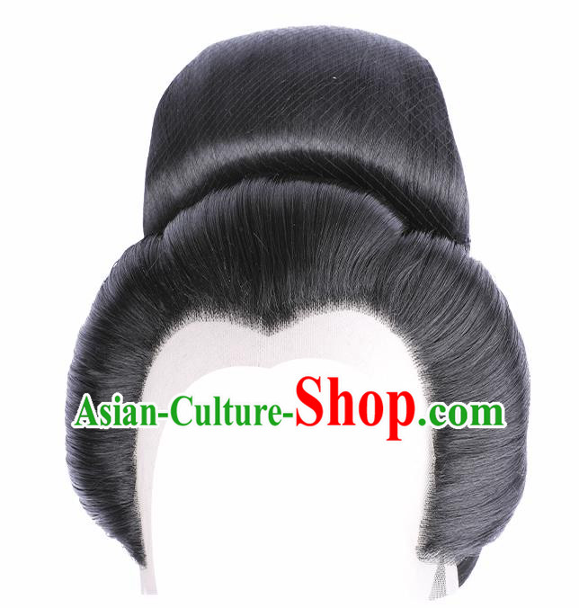 Japanese Stage Performance Wigs Traditional Geisha Headdress Japan Kimono Hairpieces