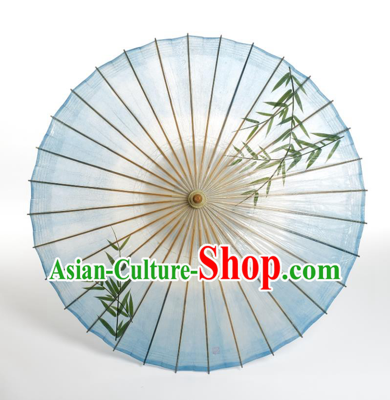 China Printing Bamboo Paper Umbrella Handmade Oil Paper Umbrella Traditional Drama Umbrellas Classical Dance Umbrella