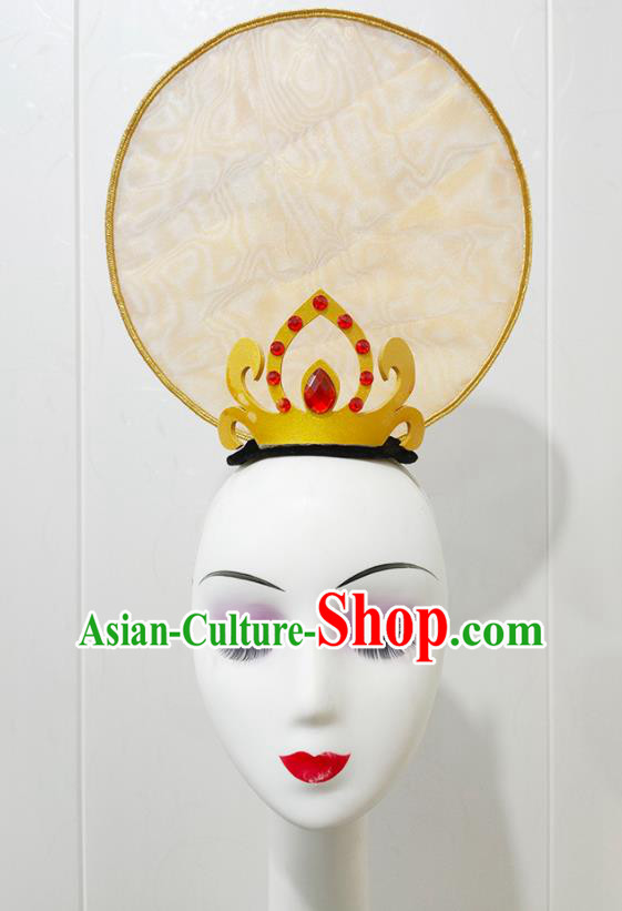 China Goddess Dance Hair Crown Classical Dance Hair Accessories Stage Performance Headdress