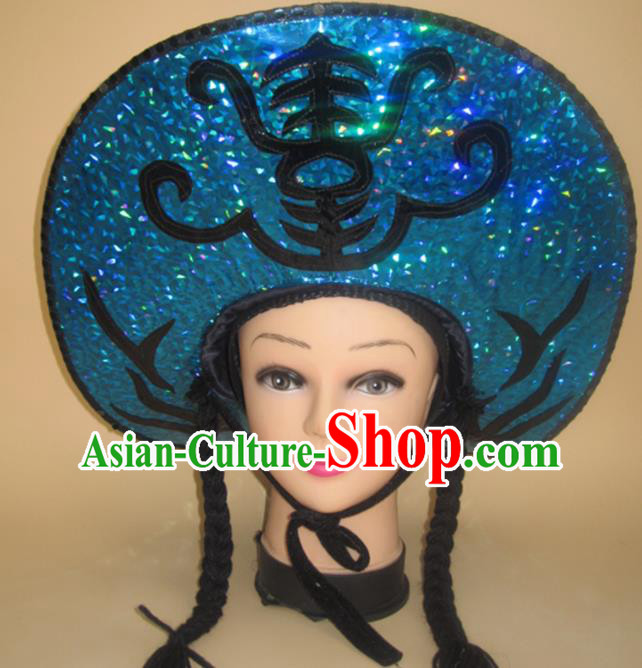 Chinese Flower Drum Opera Liu Hai Cuts Firewood Headpieces Beijing Opera Young Male Headdress Peking Opera Xiaosheng Hat