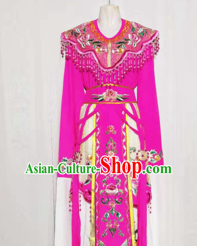 China Beijing Opera Hua Tan Garments Ancient Fairy Princess Clothing Peking Opera Diva Rosy Dress Uniforms