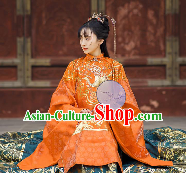 China Ancient Nobility Lady Dress Garment Costumes Traditional Ming Dynasty Royal Princess Historical Clothing Complete Set