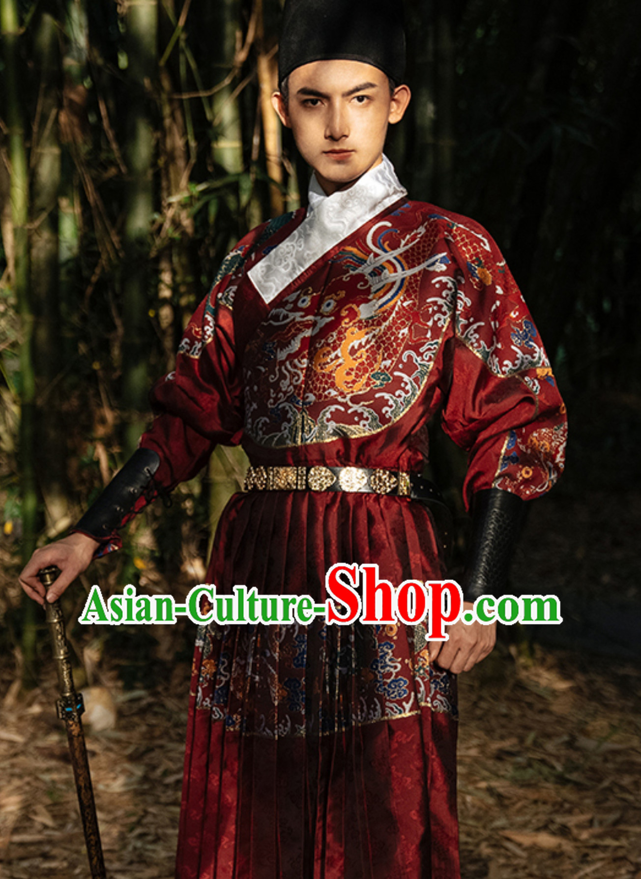 Top Chinese Ming Dynasty Imperial Bodyguard Embroidered Garment Fly Fish Fei Yu Cloths for Men