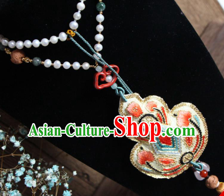 Handmade China Embroidered Gourd Necklet Classical Qipao Necklace Accessories