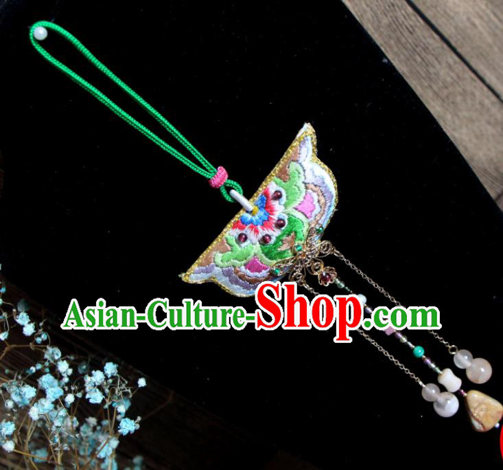 Handmade China Suzhou Embroidered Belt Pendant Classical Cheongsam Tassel Waist Accessories
