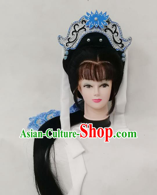 Chinese Opera Lotus Hat Traditional Beijing Opera Actress Hair Accessories Yue Opera Taoist Nun Headdress