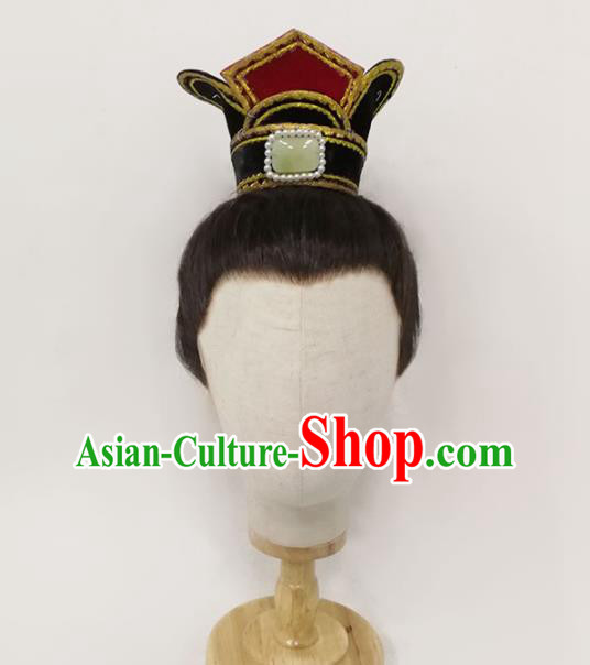 Chinese Opera Prince Hairdo Crown Traditional Beijing Opera Xiaosheng Hair Accessories Yue Opera Niche Headdress